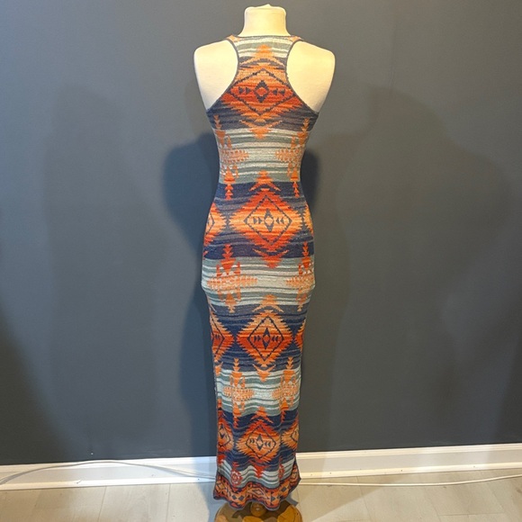 Ralph Lauren Sleeveless Racerback Geometric Maxi Dress - Multicolor. XS - Picture 3 of 7